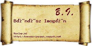 Bánász Imogén névjegykártya